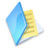 文件夹中的文件蓝色 Folder documents blue